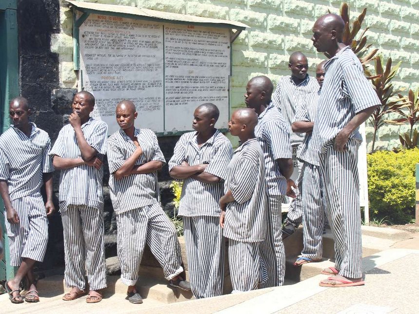 Prisoners at the Industrial Area Remand Prison