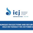 Communique on Security and Elections