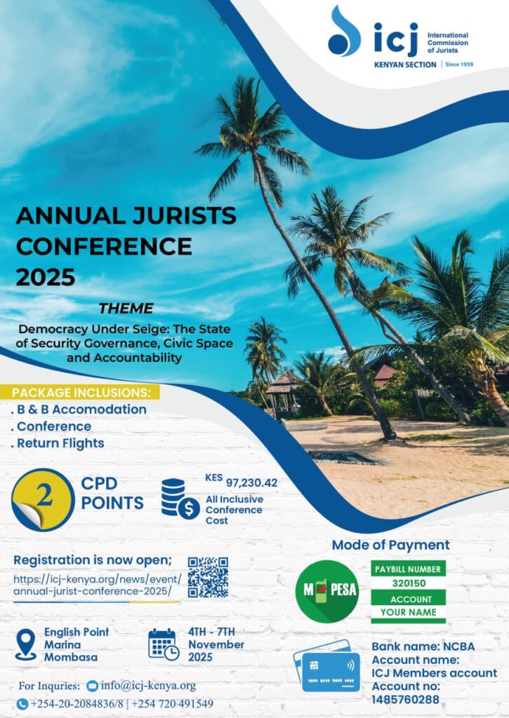 ANNUAL JURISTS CONFERENCE (AJC)- MOMBASA 2025